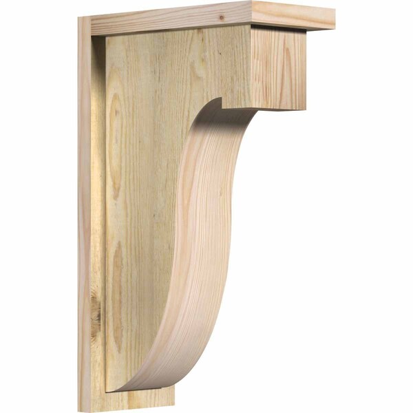 Ekena Millwork Del Monte Rough Sawn Corbel w/Backplate, Douglas Fir, 6"W x 12"D x 20"H COR06X12X20DEL01RDF - main